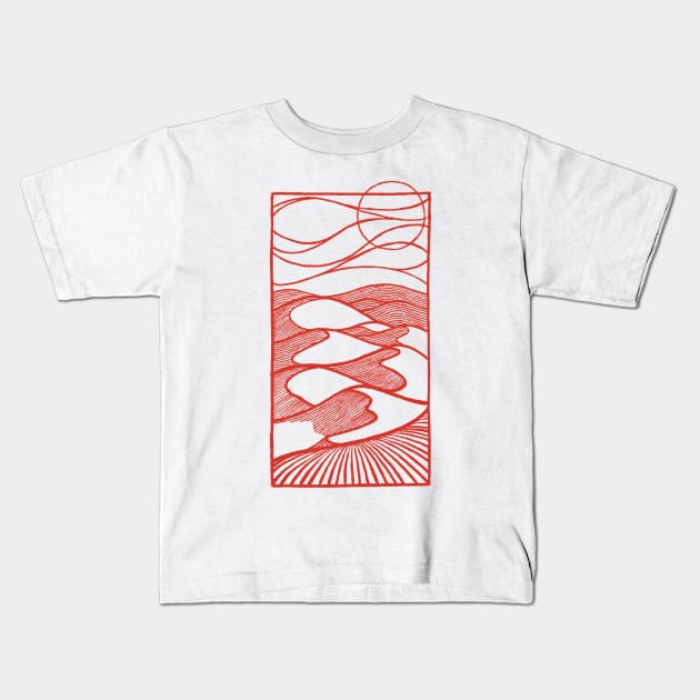 Desert Sands Kids T-Shirt by BrokenArrow